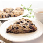 Beautiful Gluten-Free Vegan Blueberry Scones. Prepared without gluten, eggs, or dairy. Easy-to-make and delicious! For recipes visit freshisreal.com