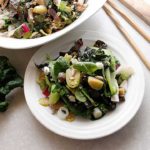 A delicious Warm Winter Salad prepared with fresh greens, bok choy and mushrooms that can be ready in less than 40 minutes! Visit freshisreal.com for the recipe!