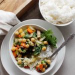 A colourful plant-based Vegetable Chickpea Stew packed with nutritious ingredients, including organic chickpeas. freshisreal.com