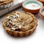 Grain-Free Pumpkin Tarts prepared with raw sunflower and pumpkin seeds, tiger nut flour and organic pumpkin purée with a few additional allergen-friendly ingredients.