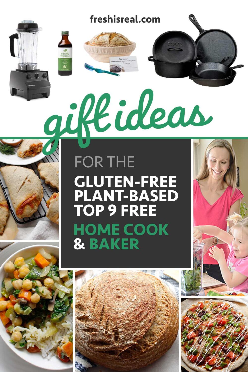 Gift Ideas for Gluten-Free, Plant-Based/Vegan, Top 9 Allergy Free Cooks & Bakers