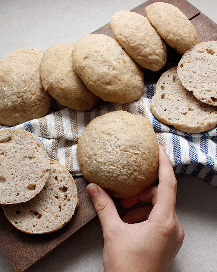 Soft free-form Gluten-Free Dinner Rolls recipe by freshisreal.com