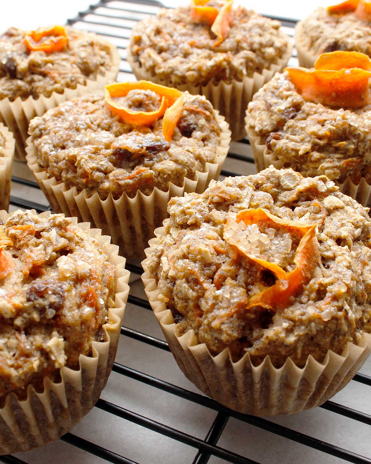 Gluten-free, vegan and allergen-friendly healthy morning glory muffins by Fresh is Real.