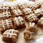 Carrot Cake Bars (GF/V) with maple icing