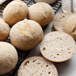 Perfectly baked GF sourdough rolls